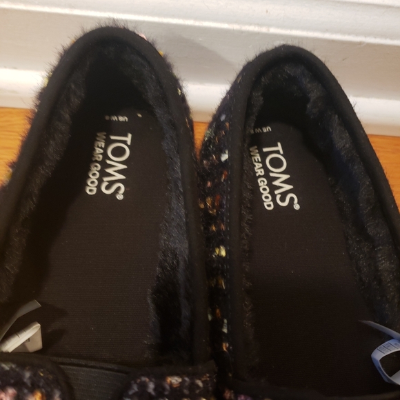 TOMS Black Chenille Alpargata Cupsole - Picture 9 of 11